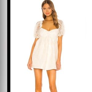 Lovers and Friends Vista Mini Dress Eyelet Lace Small
